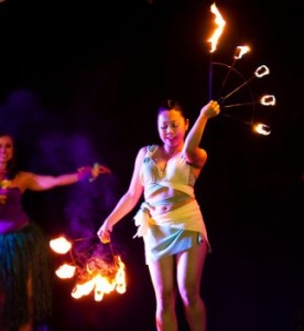 Hawaiian Fire Performers